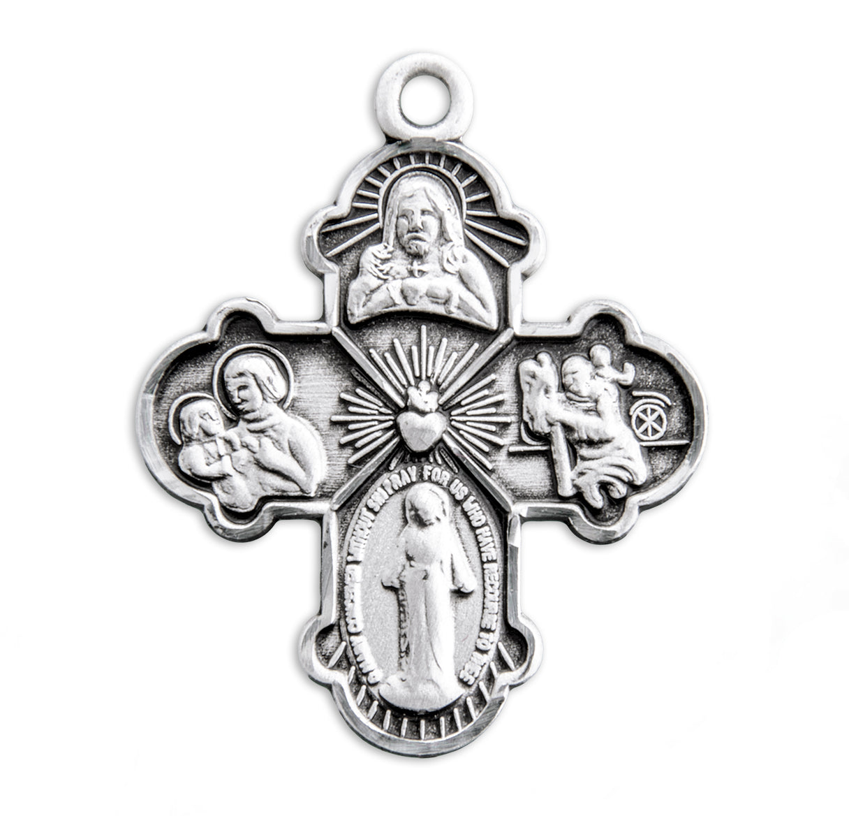 Sterling Silver 4-Way Medal