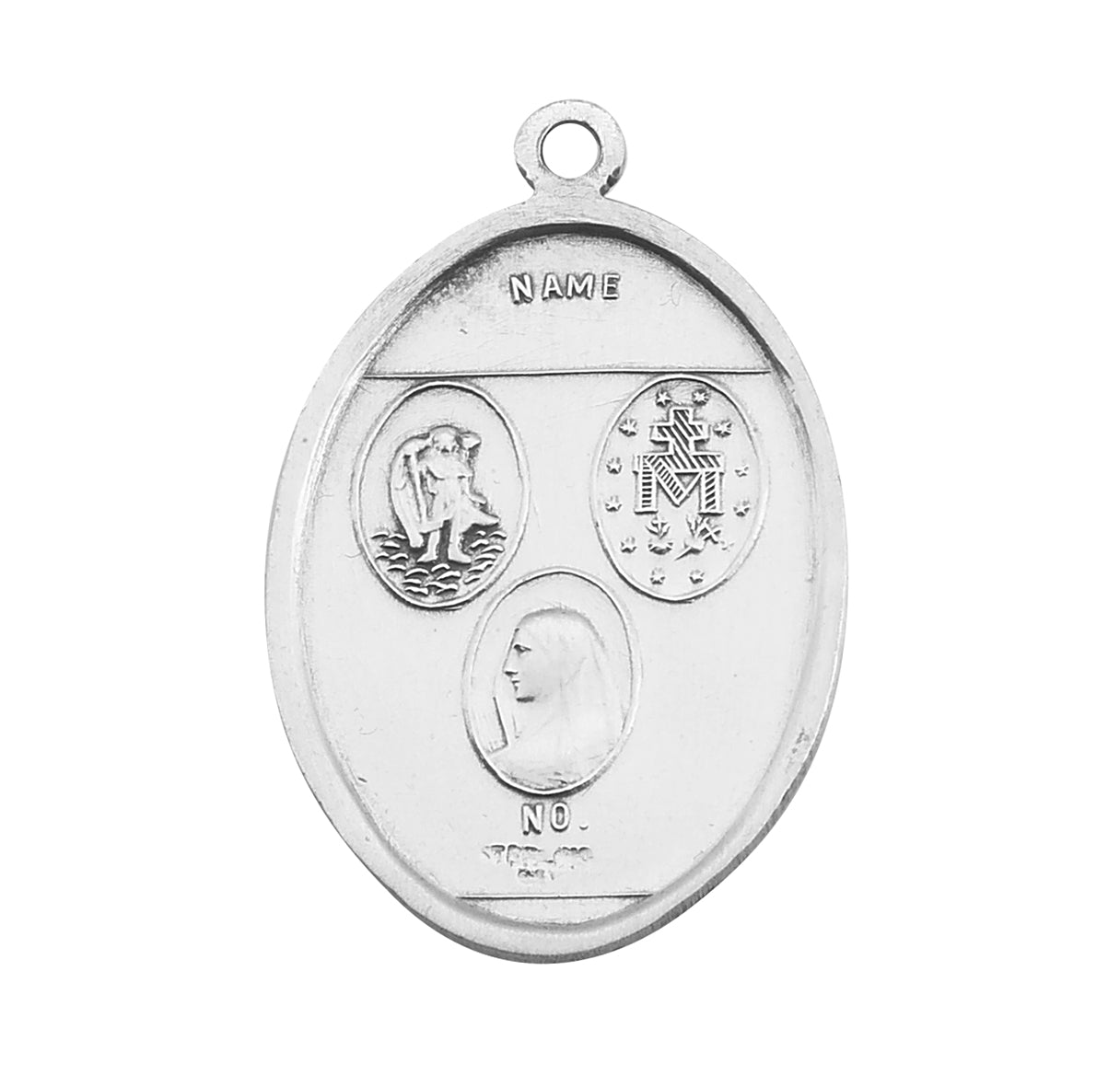 Sterling Silver Oval Military Medal