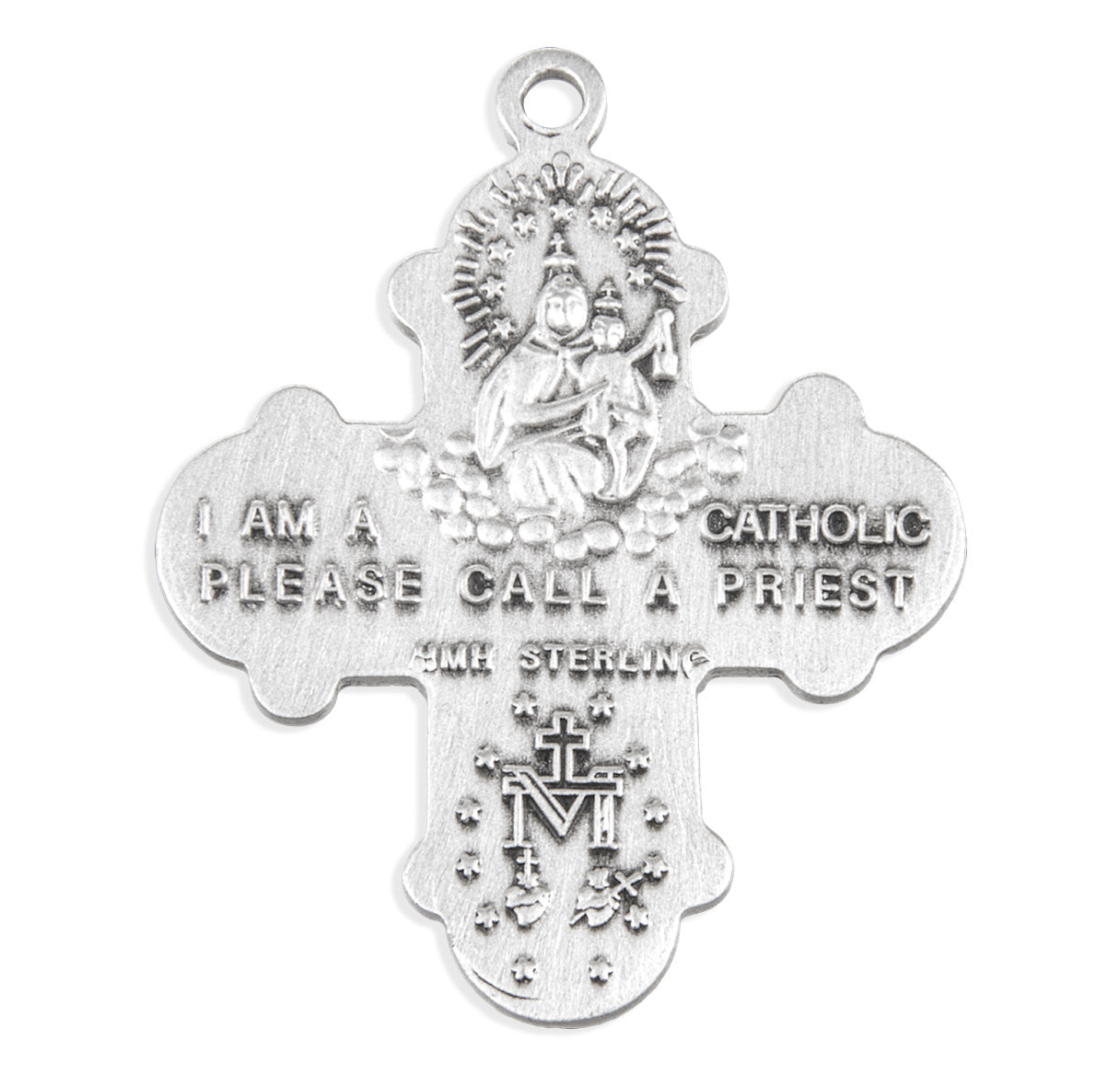 Sterling Silver 4-Way Medal
