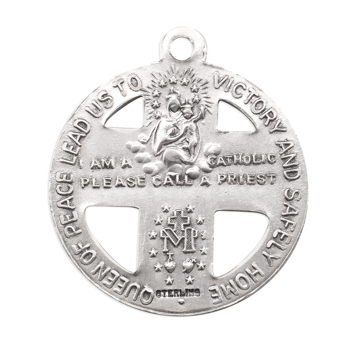 Sterling Silver Epoxy Military 4-Way