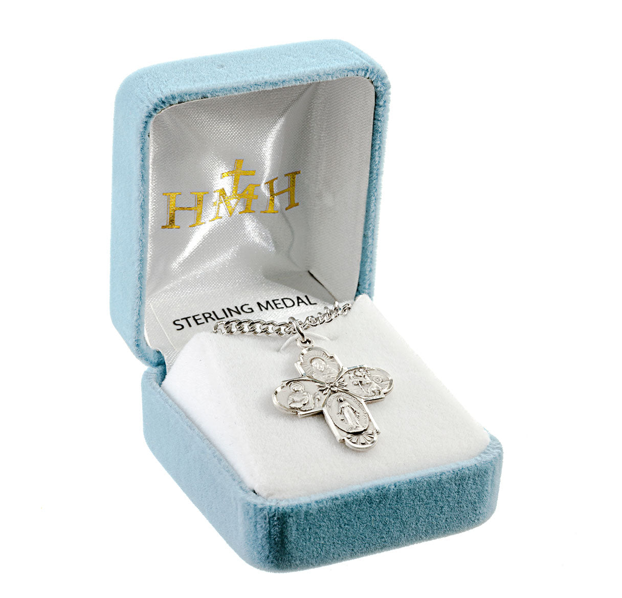 Sterling Silver 4-Way Medal