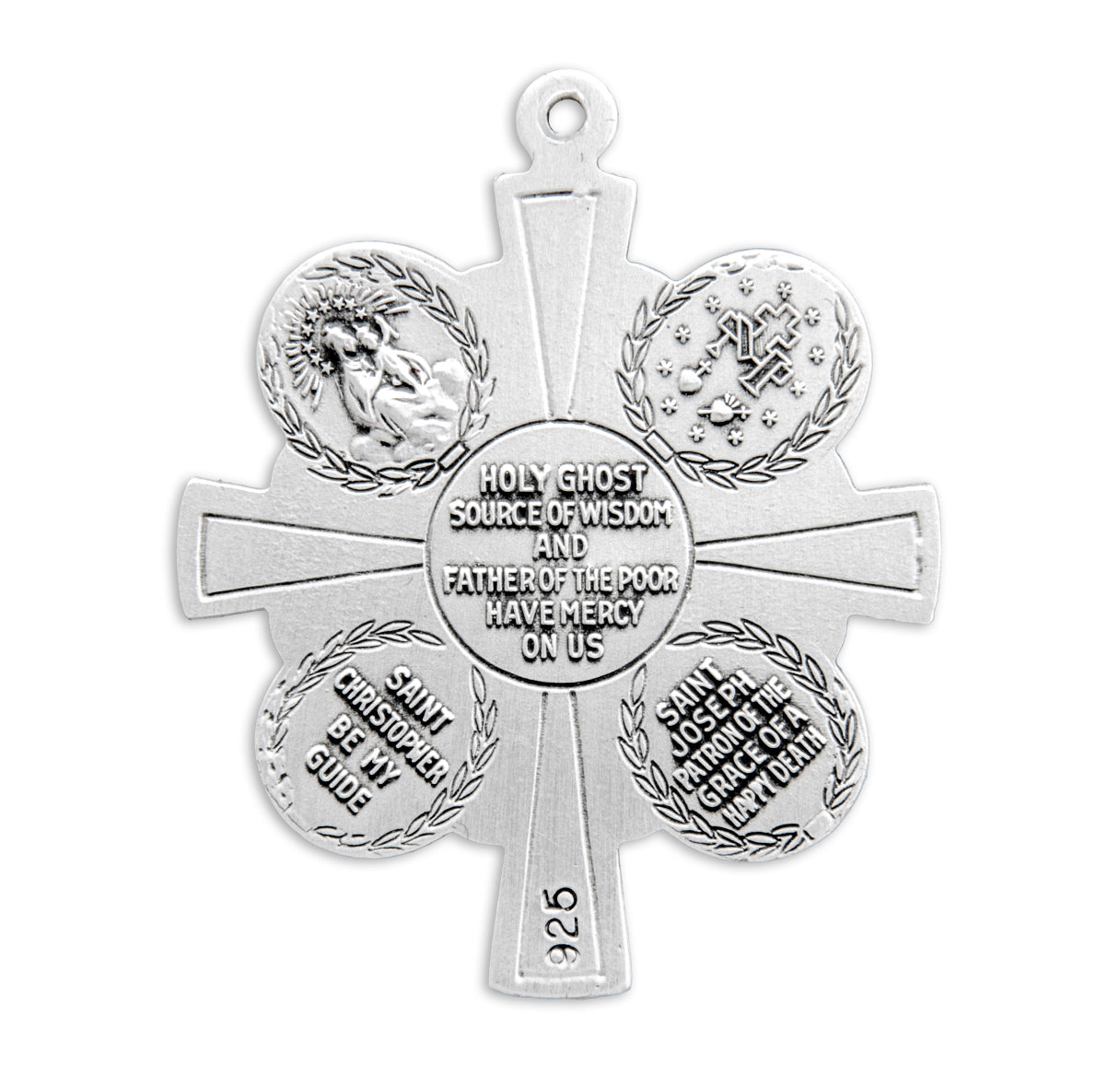 Sterling Silver 4-Way Medal