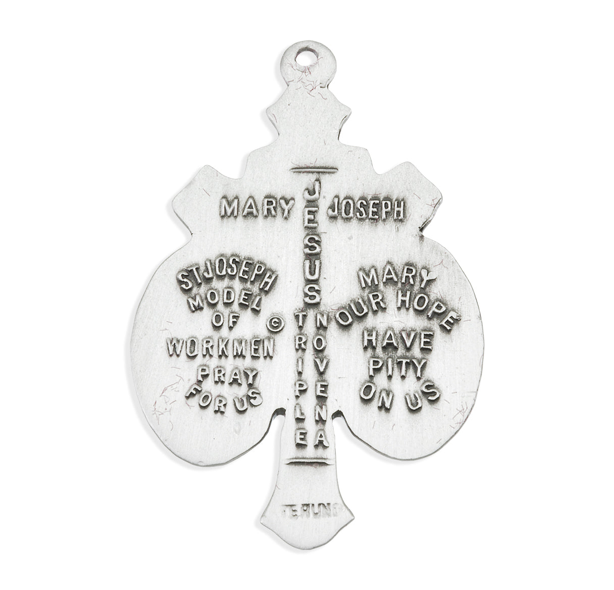 Sterling Silver Jesus-Mary-Joseph Medal