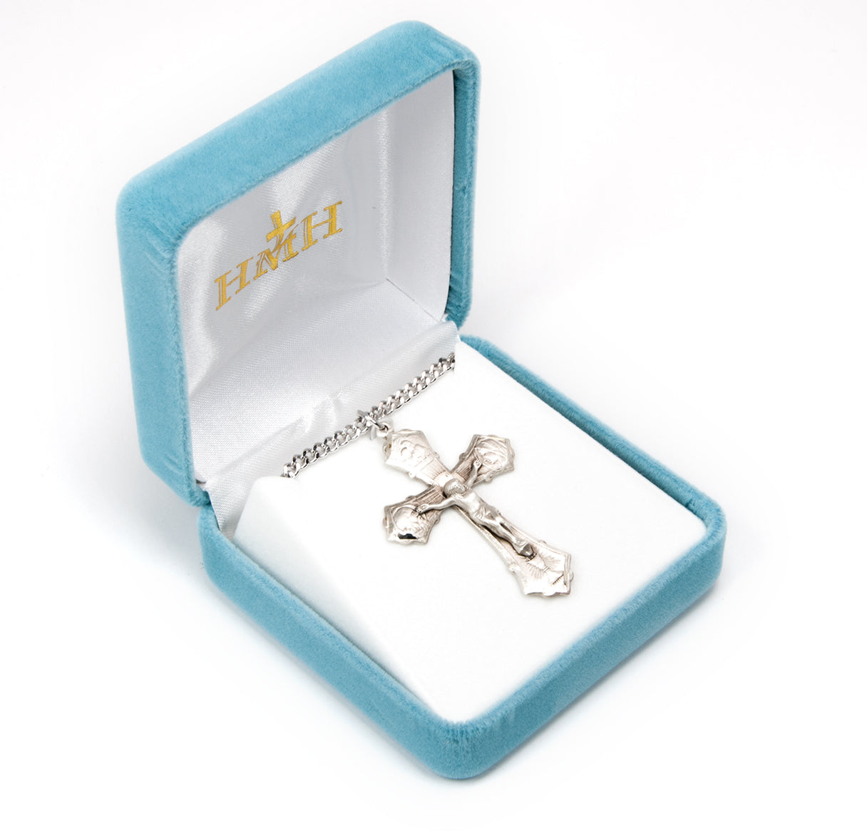 Jesus-Mary-Joseph Sterling Silver Crucifix