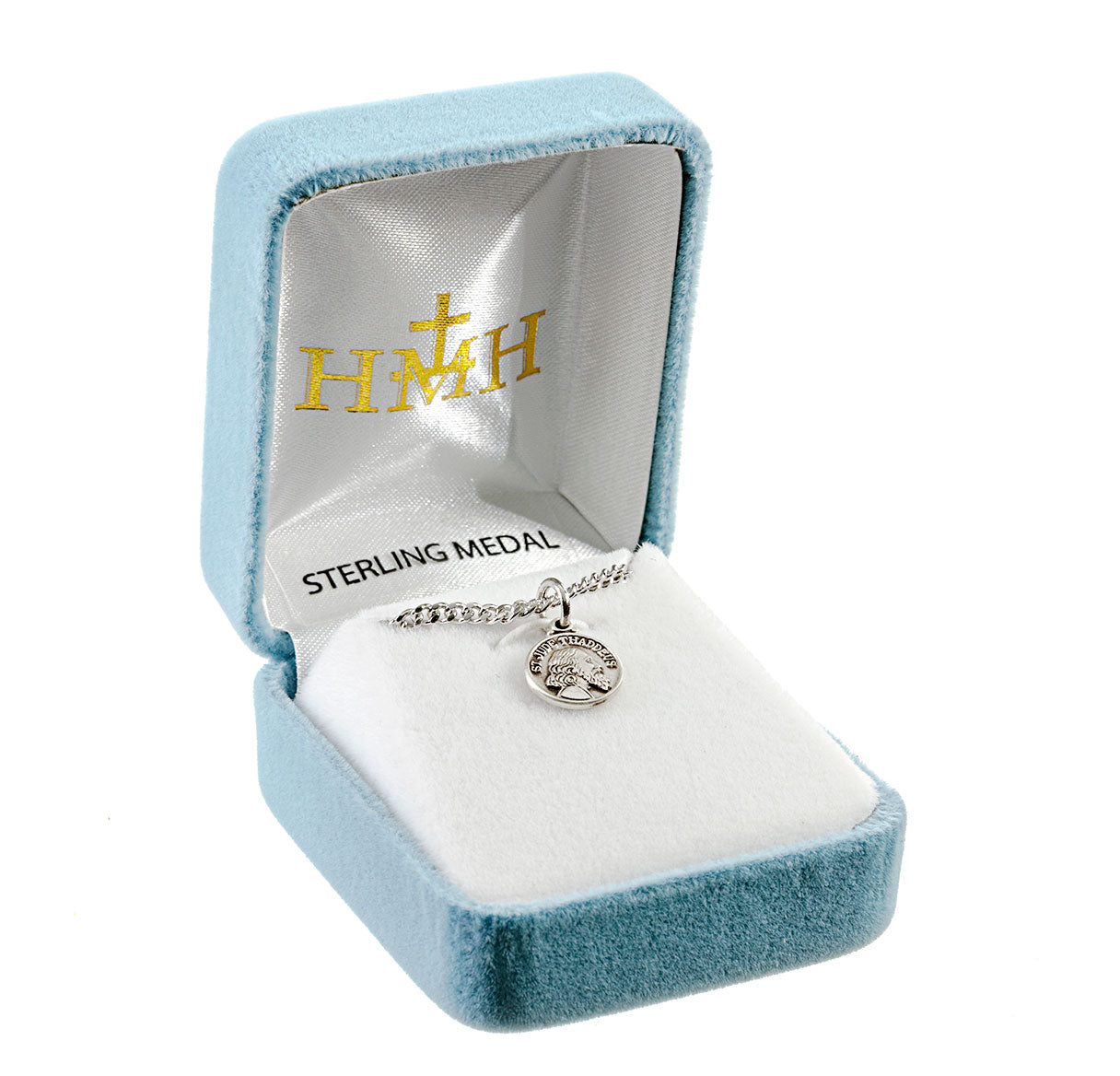 Saint Jude Sterling Silver Bust Medal