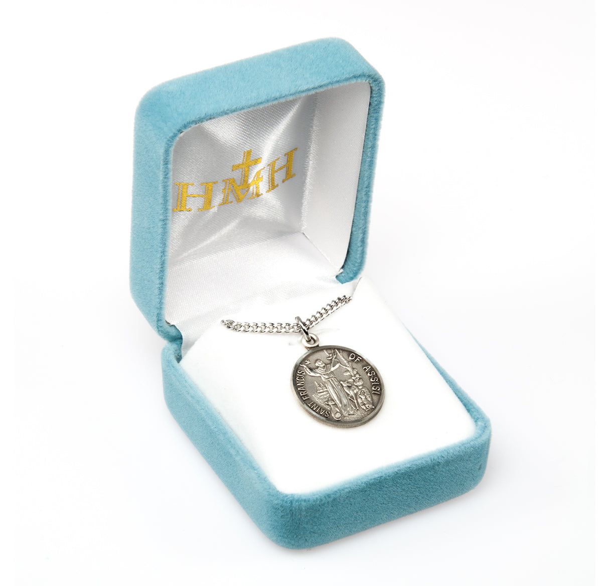 Saint Francis of Assisi Round Sterling Silver Medal