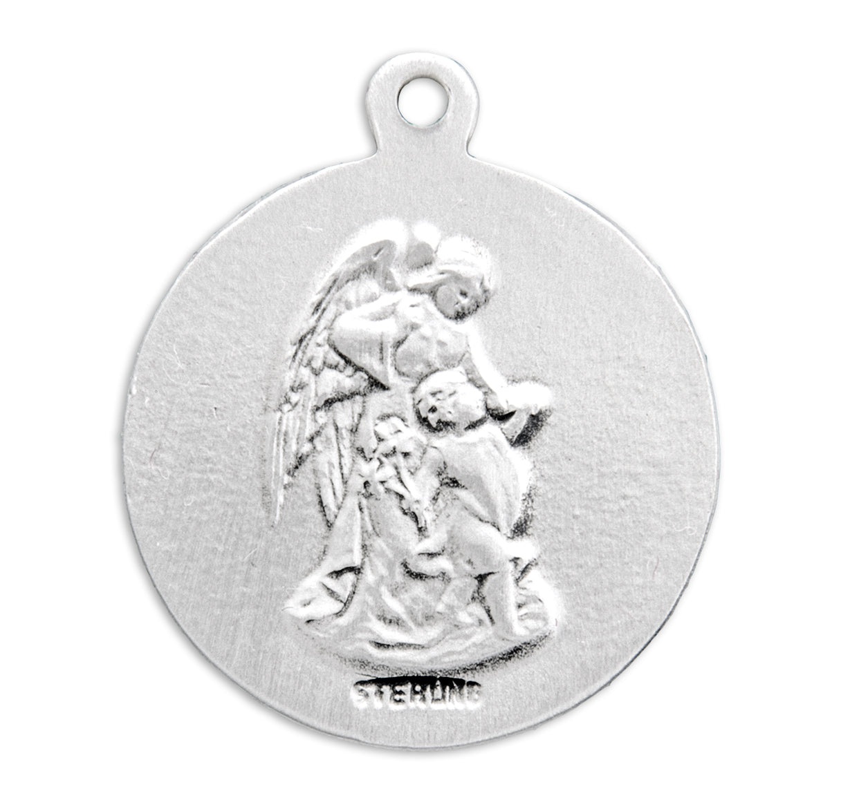 Saint Michael Round Sterling Silver Medal