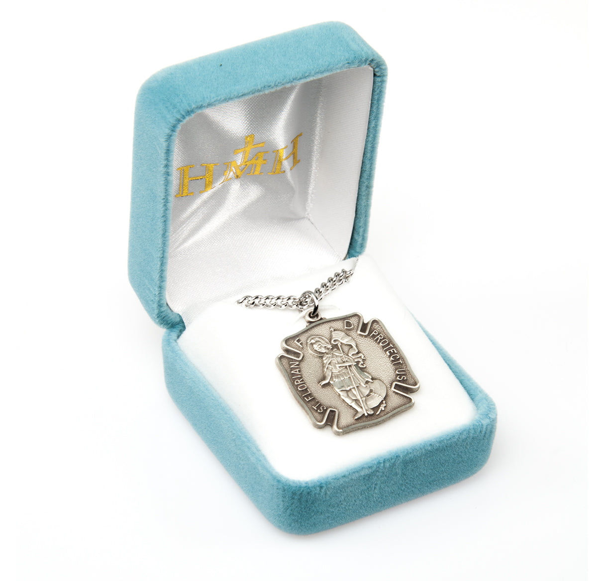 Saint Florian Sterling Silver Firefighters Medal