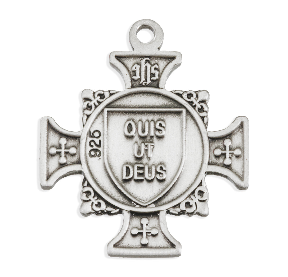 Saint Michael Sterling Silver Maltese Cross