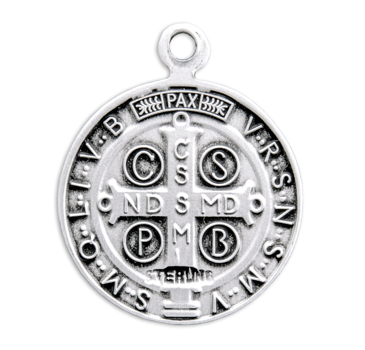 Saint Benedict Round Jubilee Sterling Silver Medal