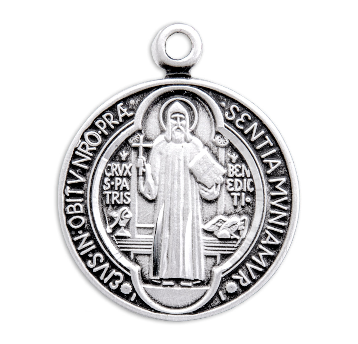 Saint Benedict Round Jubilee Sterling Silver Medal