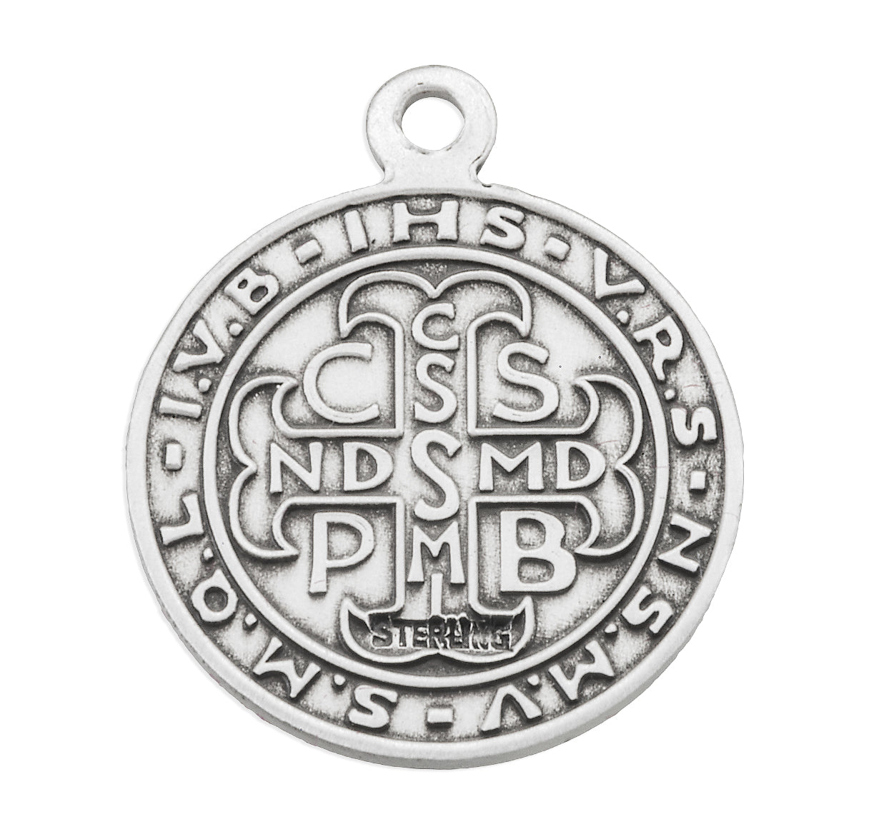 Saint Benedict Round Jubilee Sterling Silver Medal