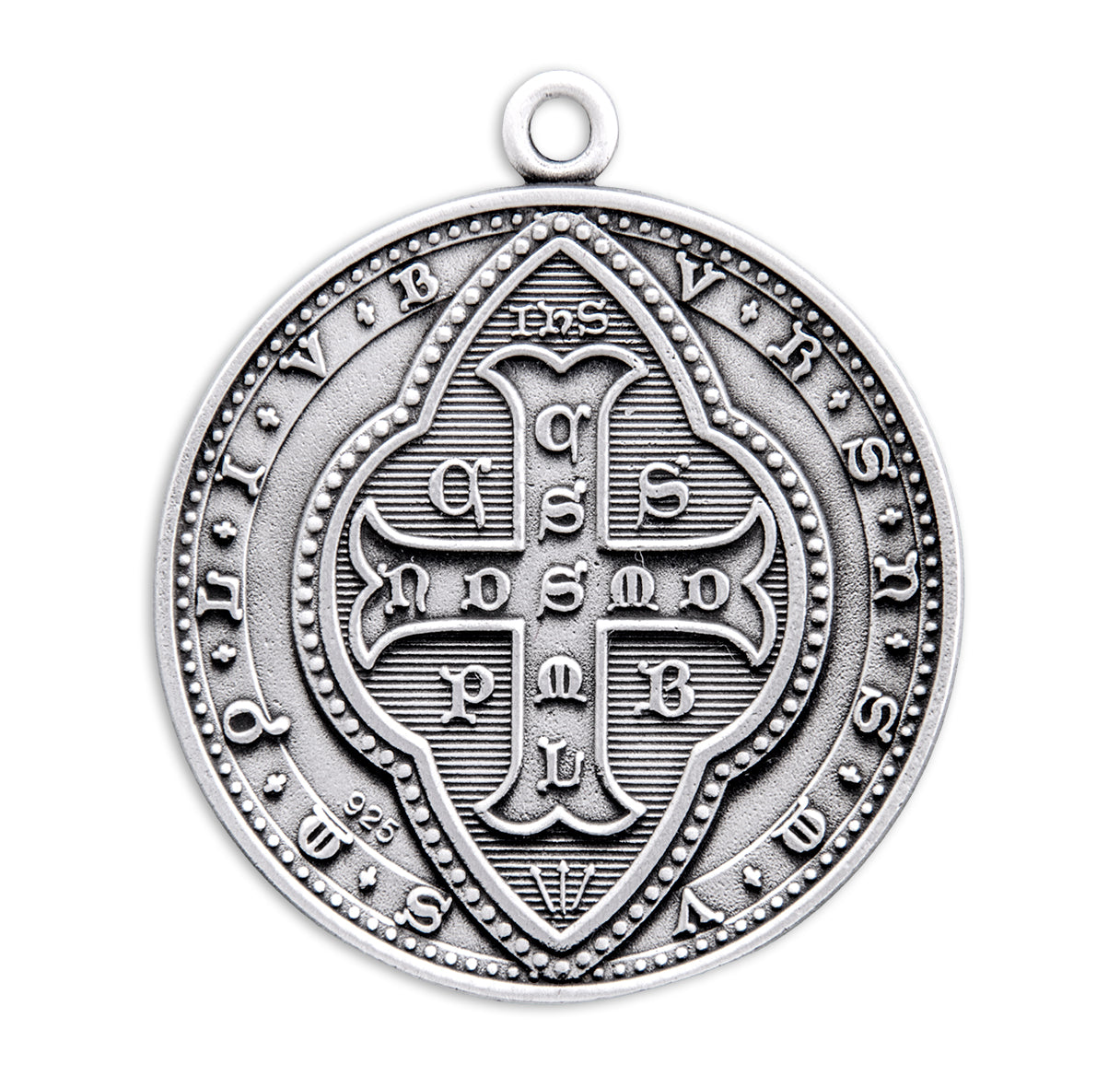 Saint Benedict Round Jubilee Sterling Silver Medal