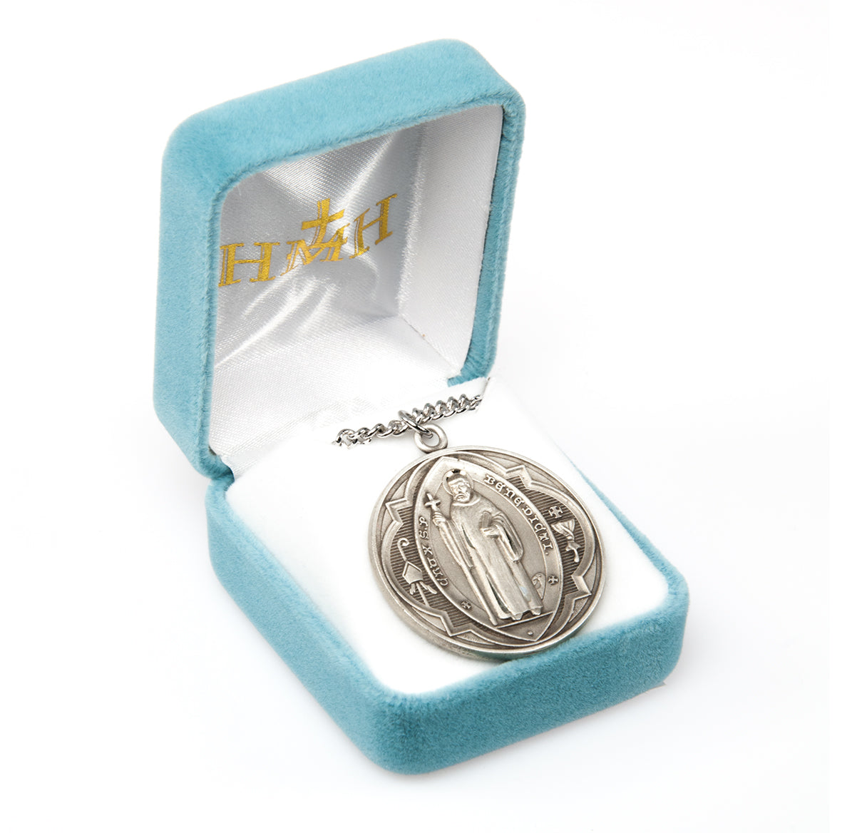 Saint Benedict Round Jubilee Sterling Silver Medal