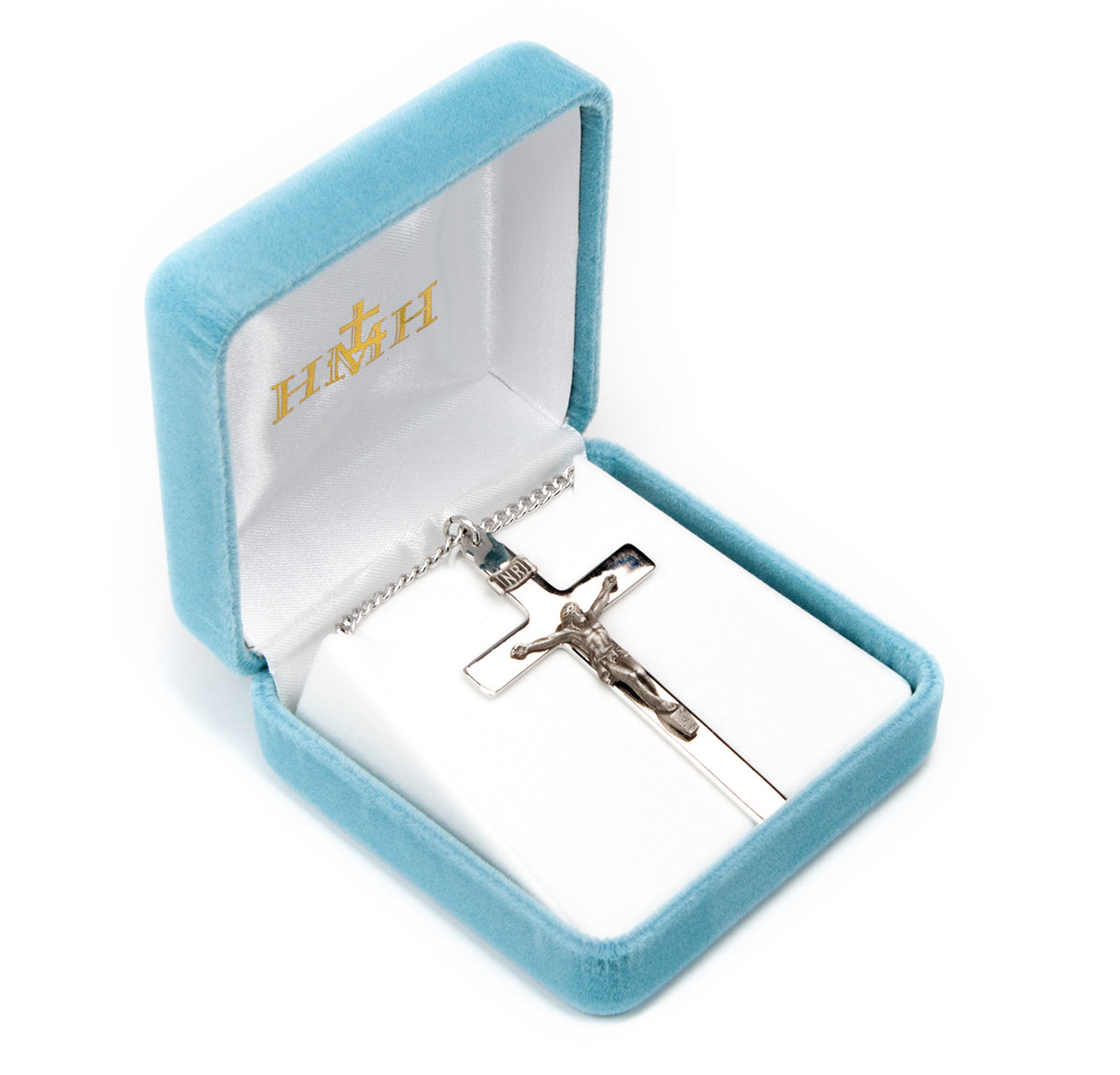 Sterling Silver Rosary Cfx 20" Ch-Bxd