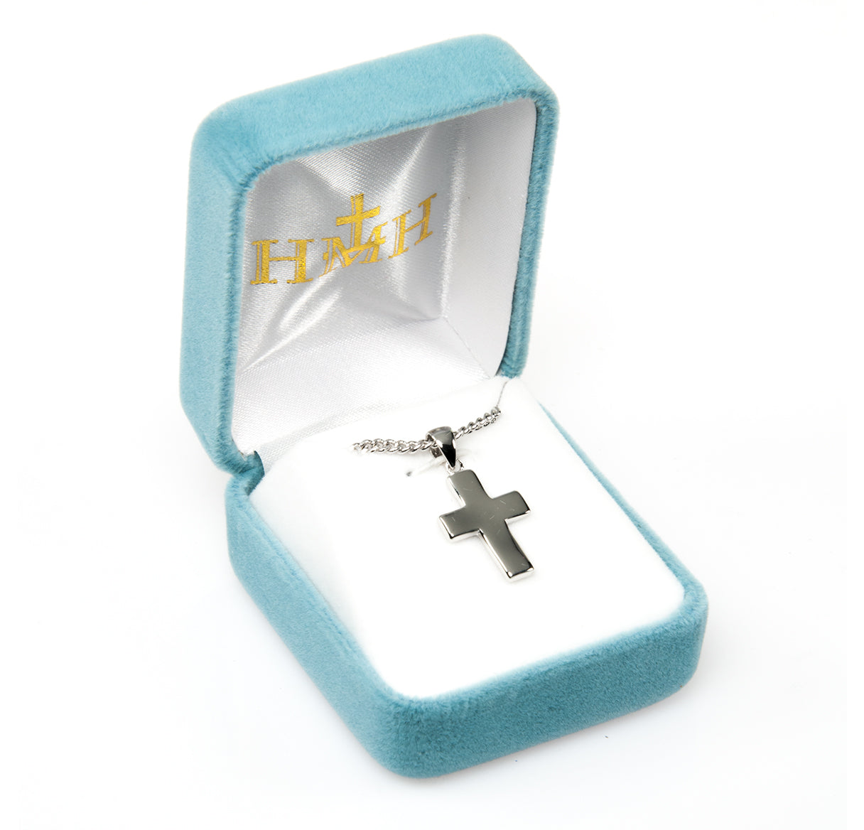Plain Wide Sterling Silver Cross