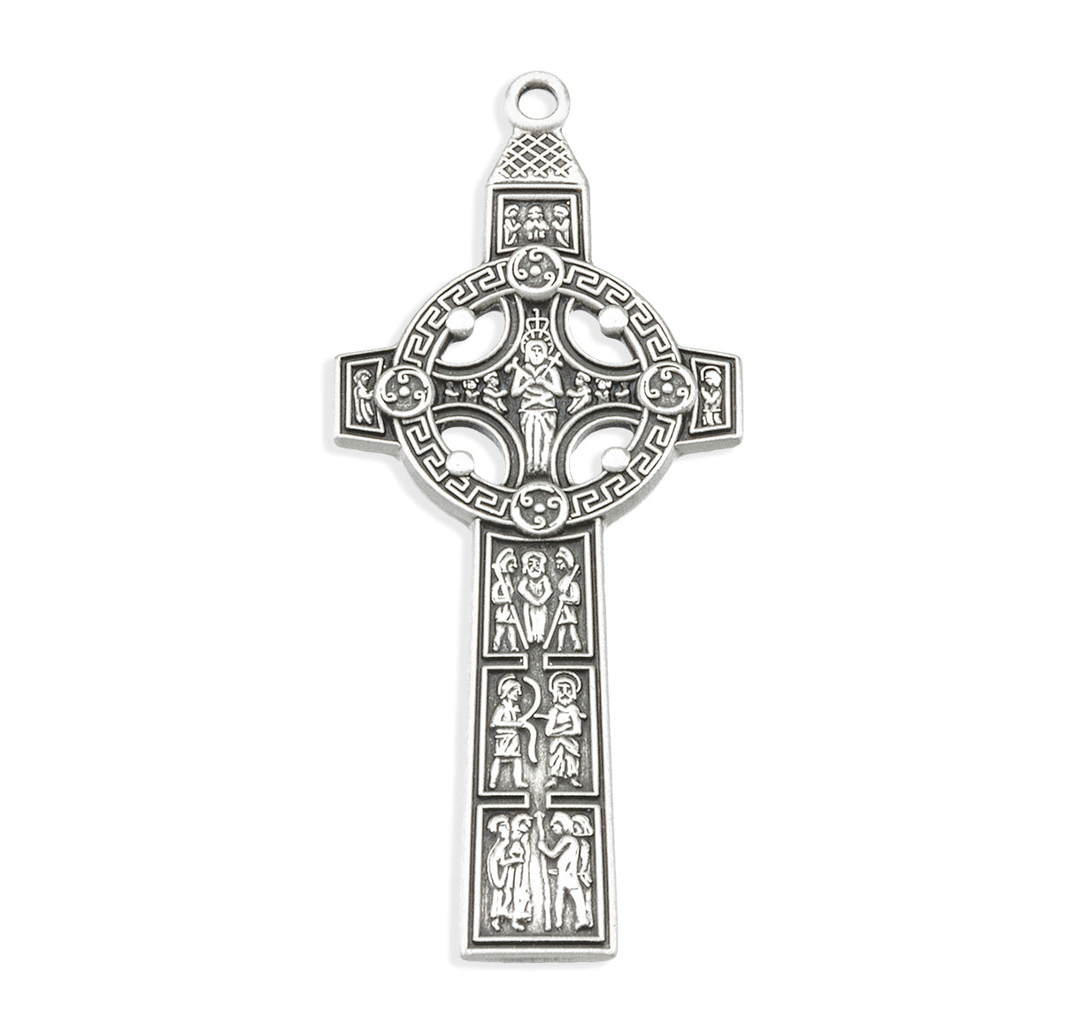 Sterling Silver Med Celtic Cross 20" Ch-Bxd