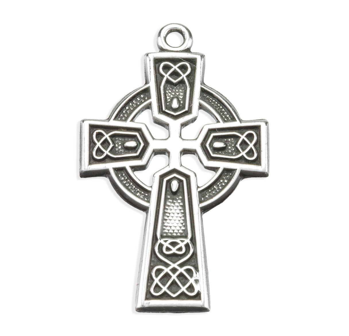 Sterling Silver Small Celtic Cross 16" Ch-Bxd