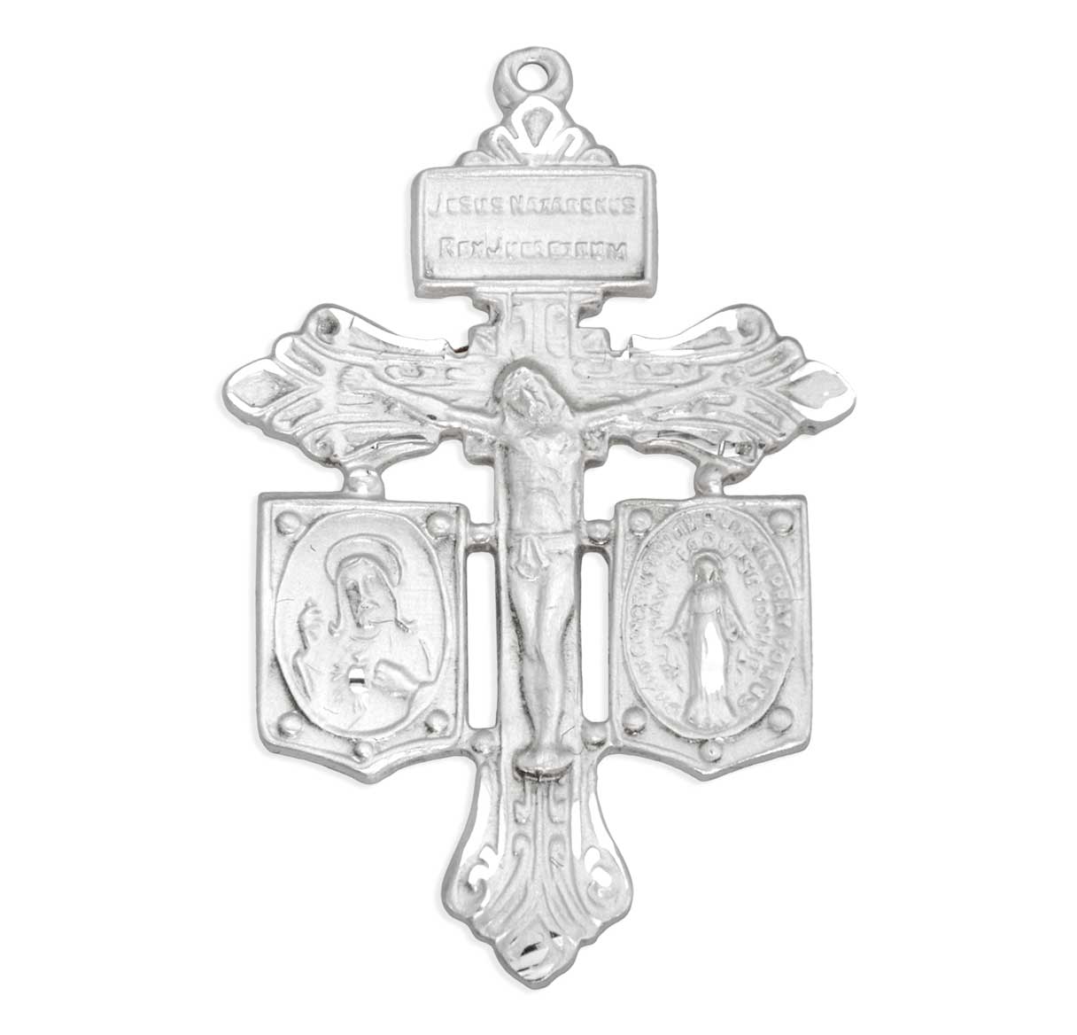 Sterling Silver Pardon Pierced Miraculous & Scap-Cfx 20" Ch-Bxd
