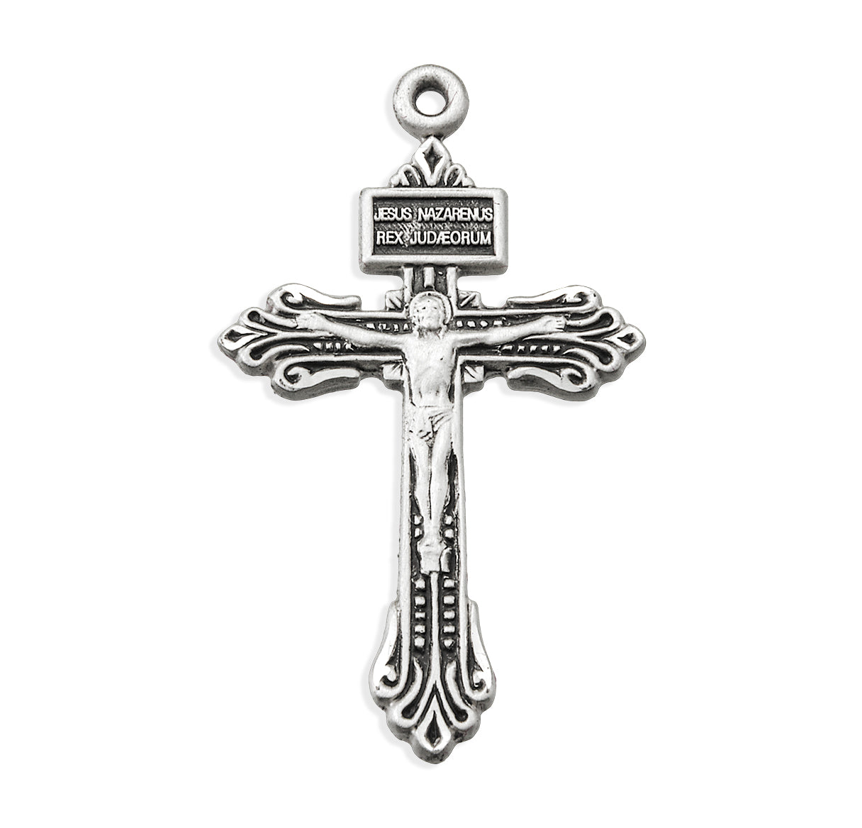 Sterling Silver Pardon Crucifix w/18" Ch-Bxd