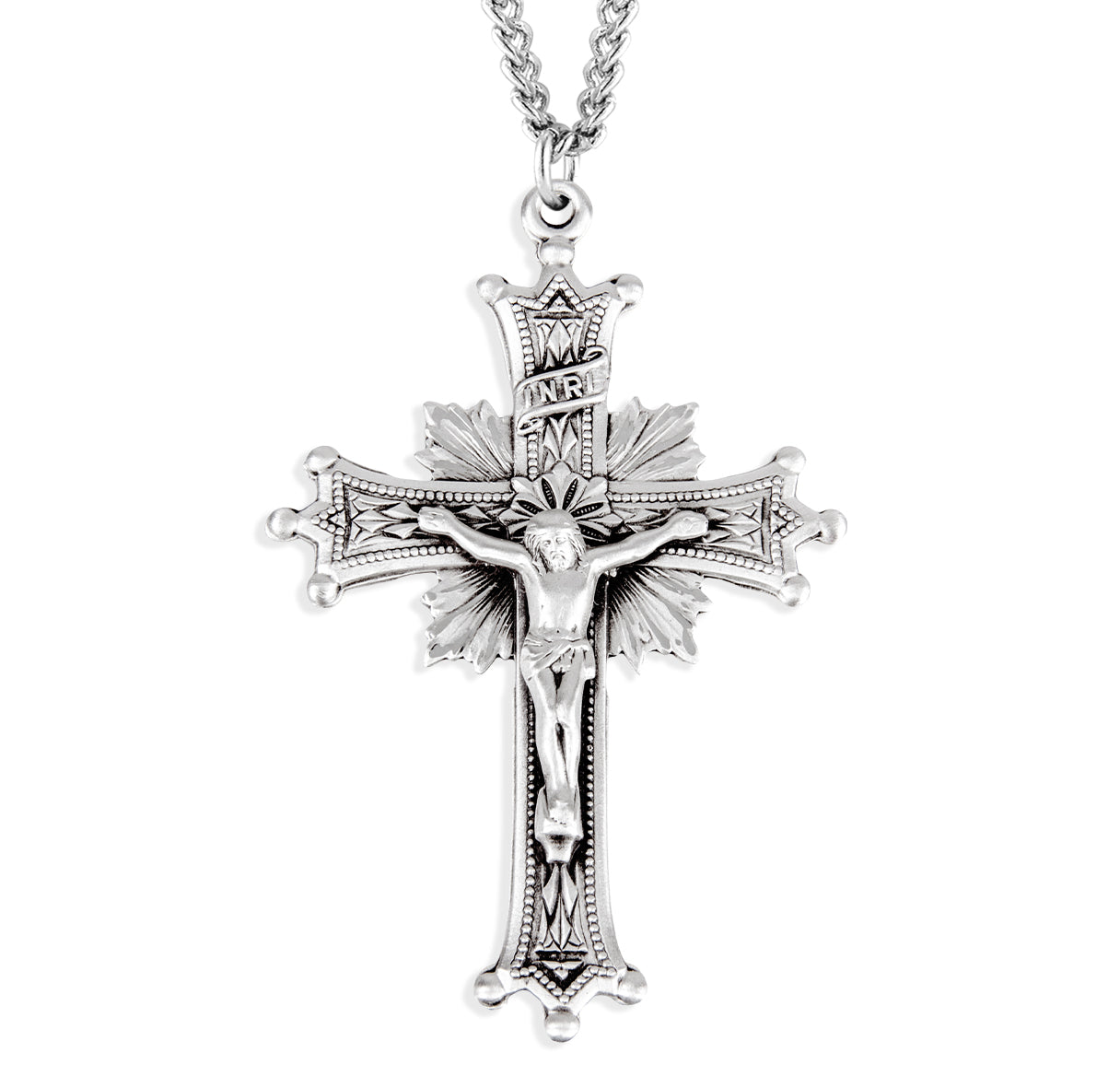 Sterling Silver Rosary Cfx 27" Ch-Bxd