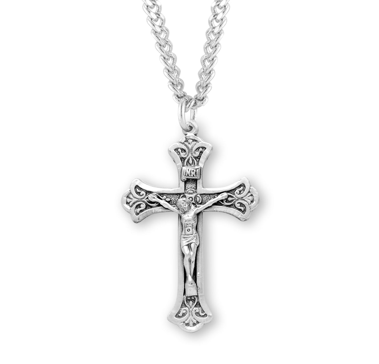 Sterling Silver Med Ornate Cfx 18" Ch-Bxd