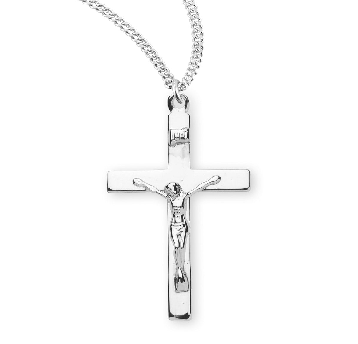 Sterling Silver Med Plain High Polished Cfx 18" Ch-Bxd