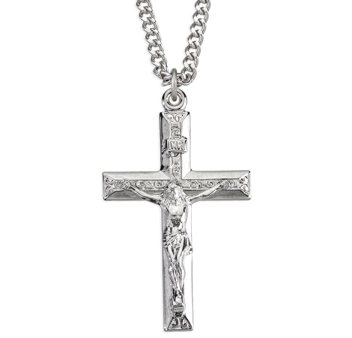 Sterling Silver High Polished Crucifix