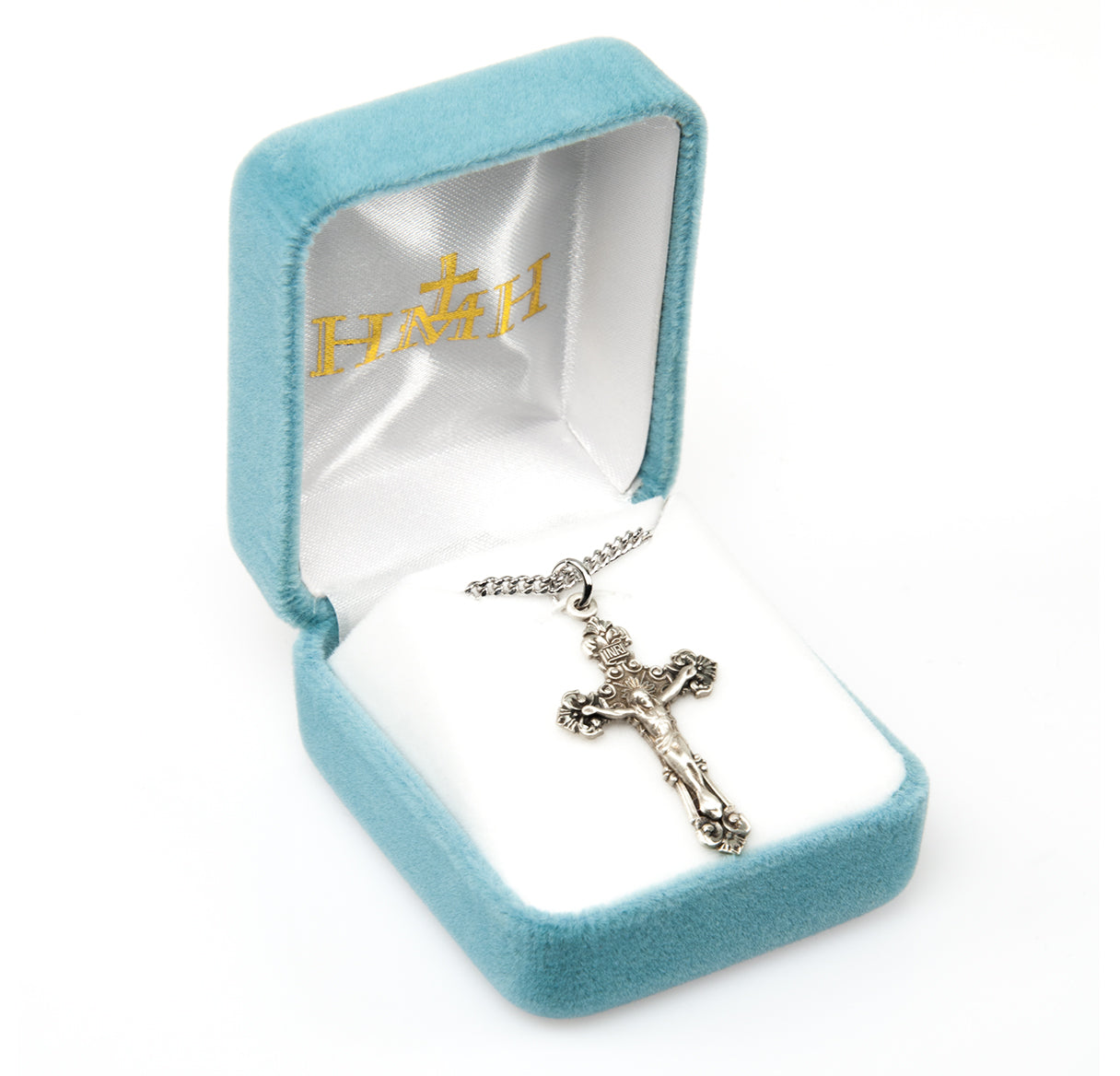 Sterling Silver Fancy Filigree Crucifix