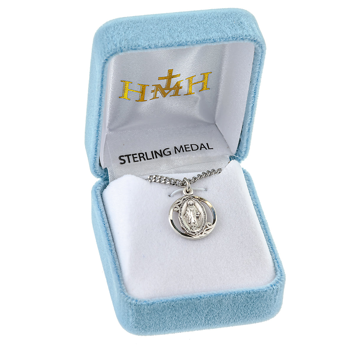Sterling Silver Oval Miraculous Medal