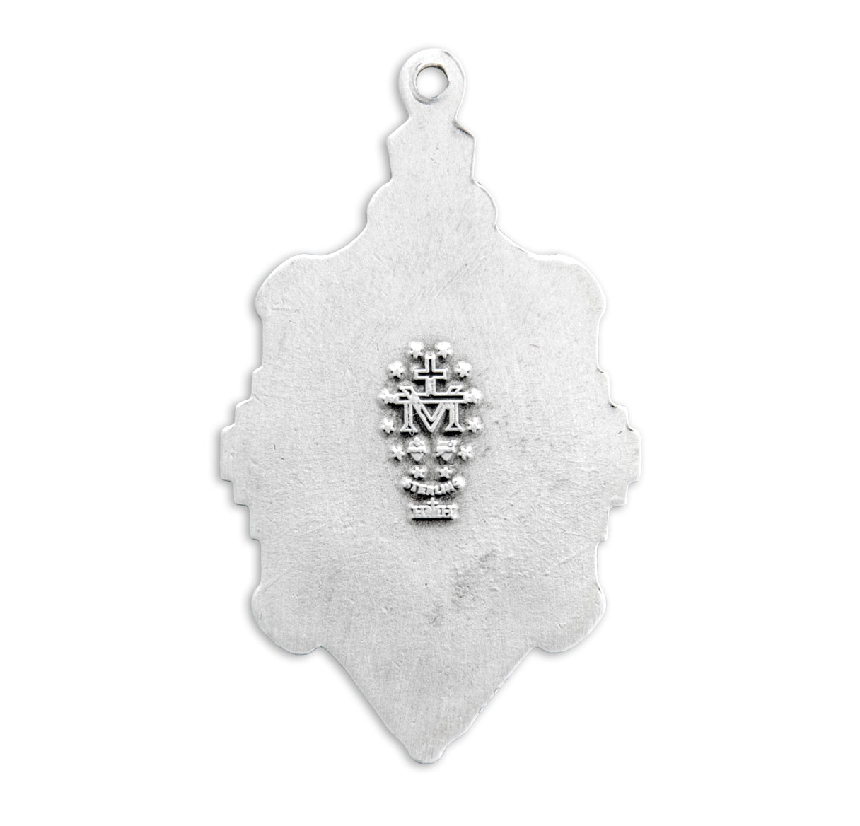 Sterling Silver Fancy Epoxy Miraculous Medal