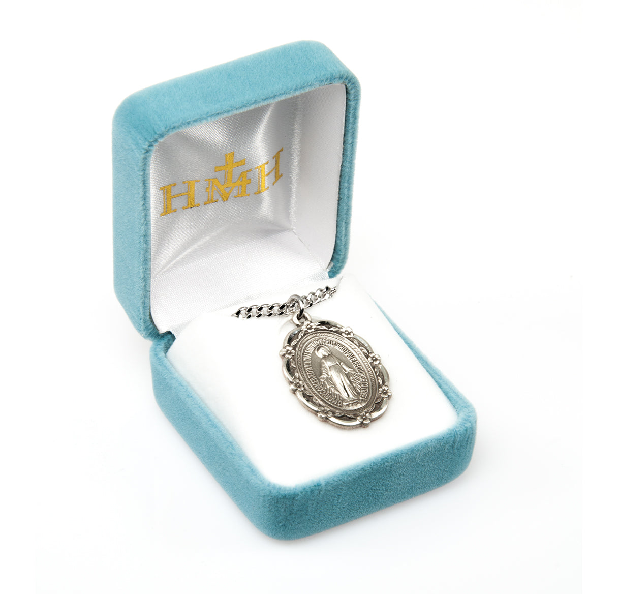 Sterling Silver Oval Miraculous Medal