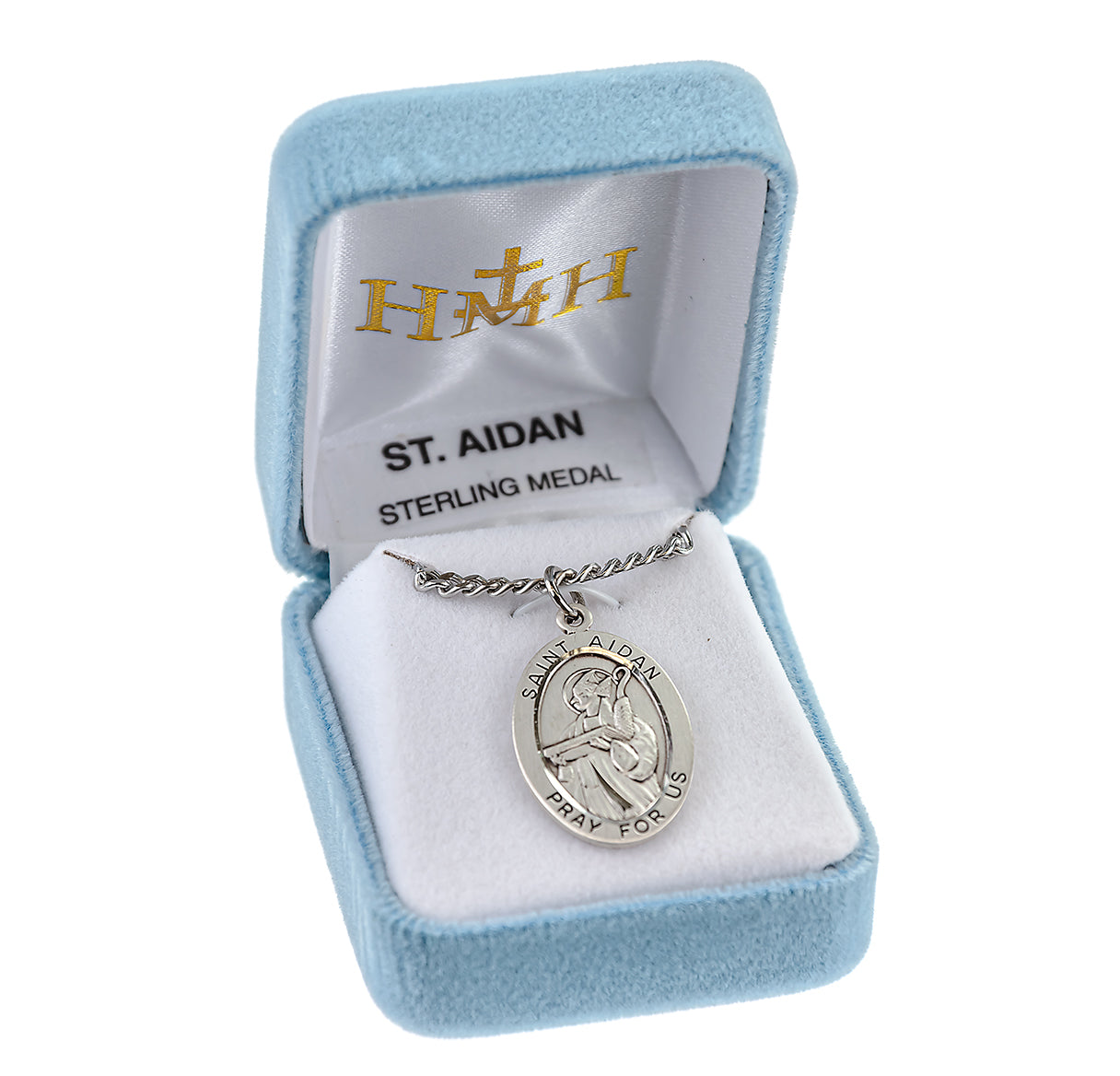 Sterling Silver Lg Oval St  Aidan-24" Ch-Bxd