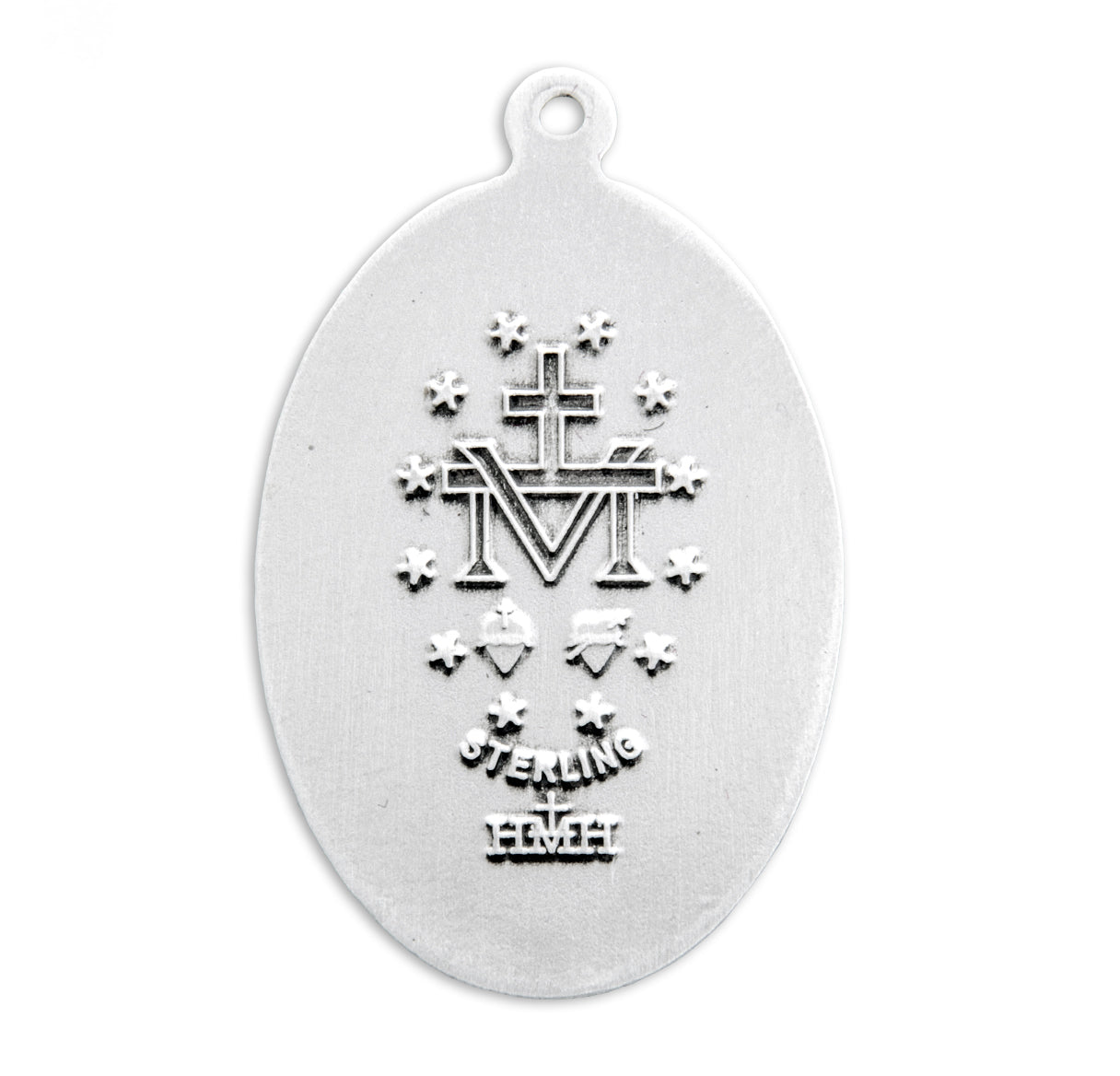 Sterling Silver Oval Miraculous Medal