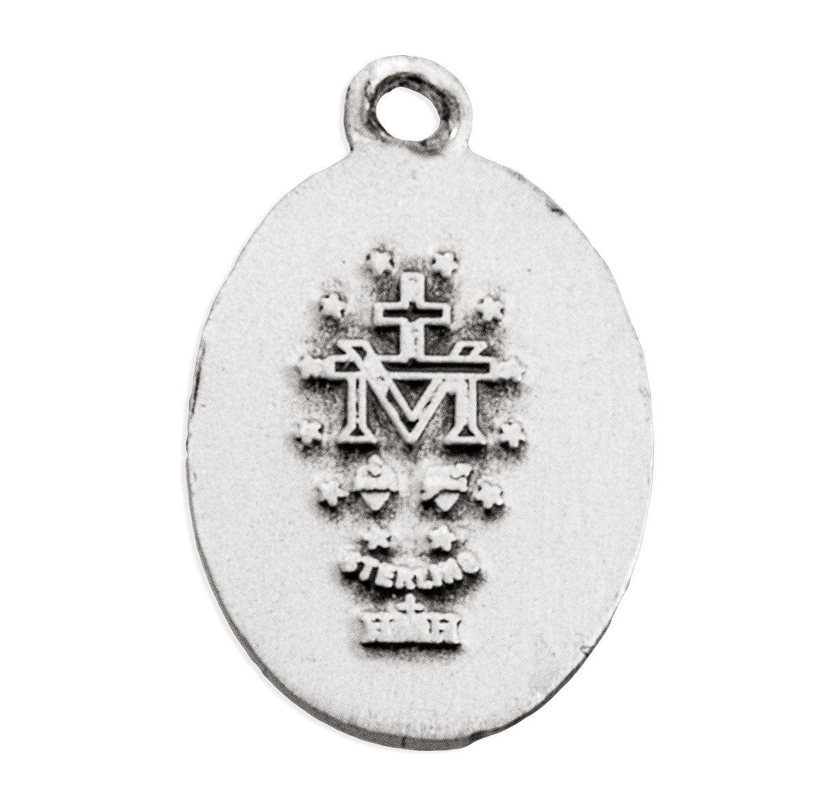 Sterling Silver Oval Miraculous Medal