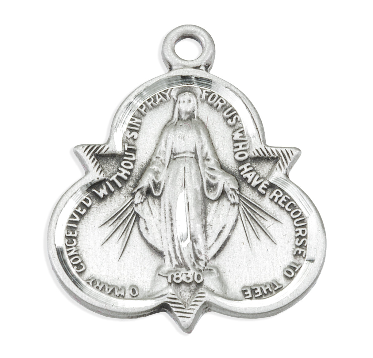 Sterling Silver Trinity Mirac 20" Ch-Bxd