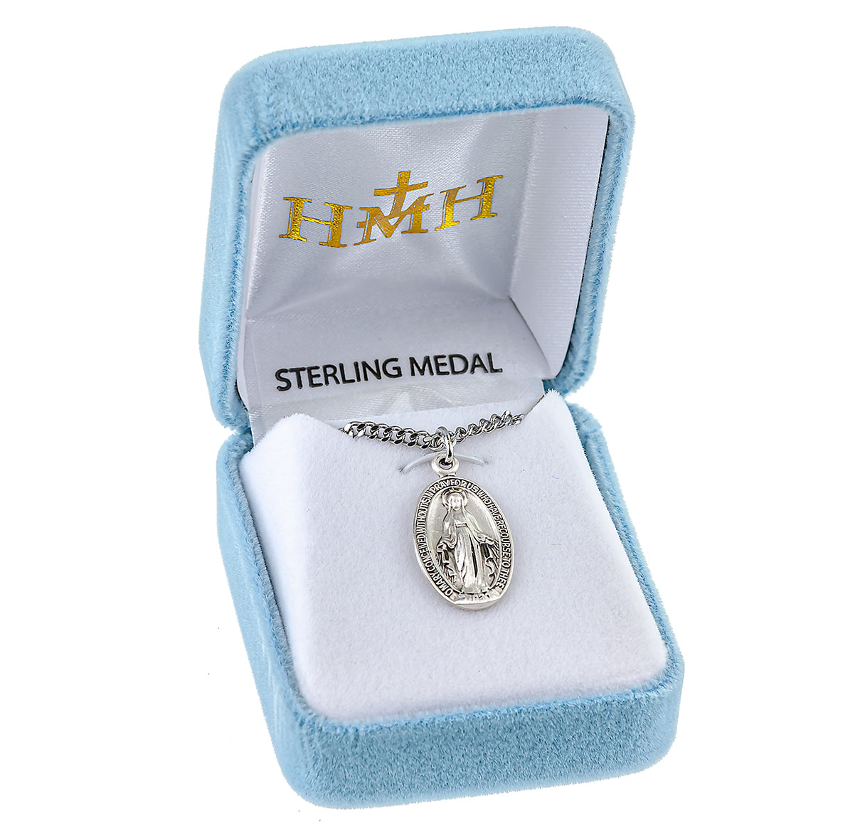 Sterling Silver Oval Miraculous Medal