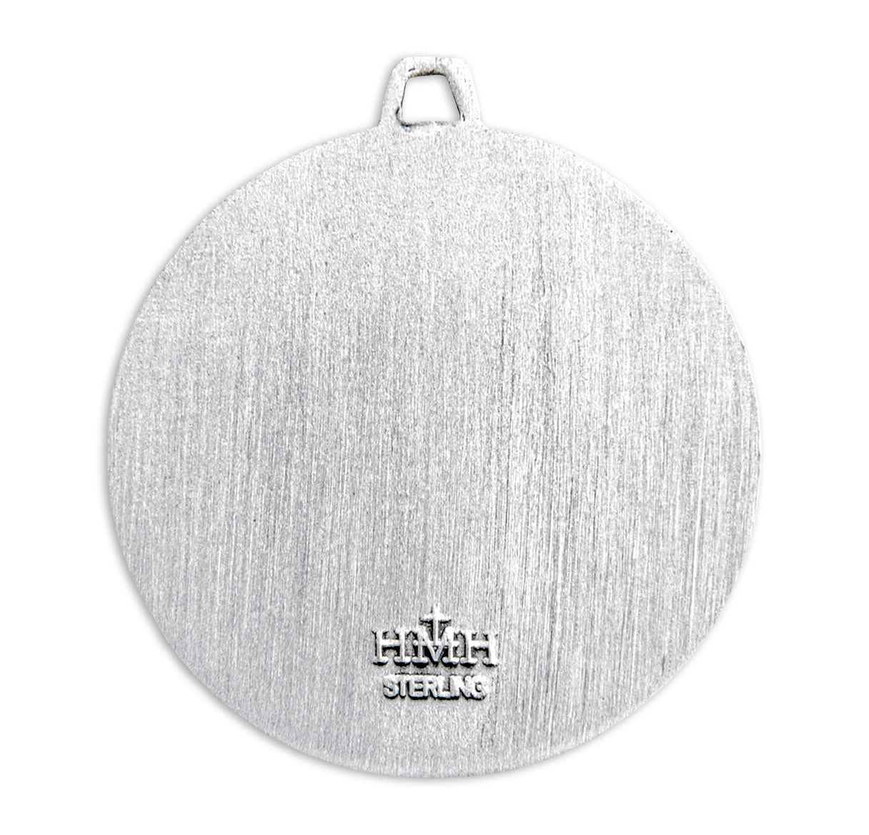Saint Anthony Round Sterling Silver Medal