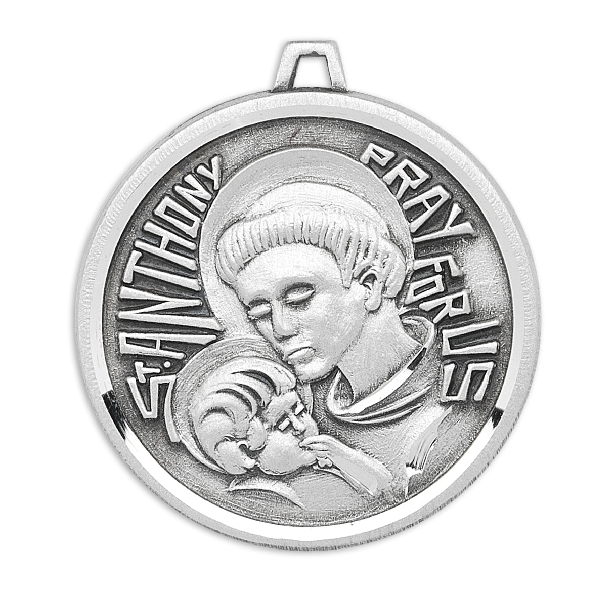 Sterling Silver St. Anthony w/24" Ch-Bxd