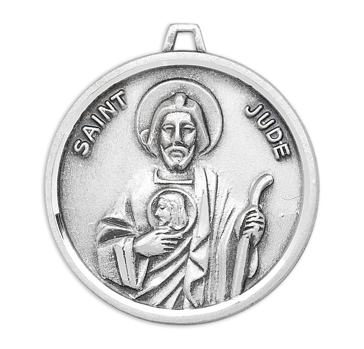 Sterling Silver St. Jude W/24" Ch-Bxd