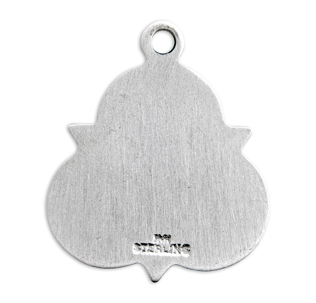 Saint Jude Thaddeus Sterling Silver Trinity Symbol Medal