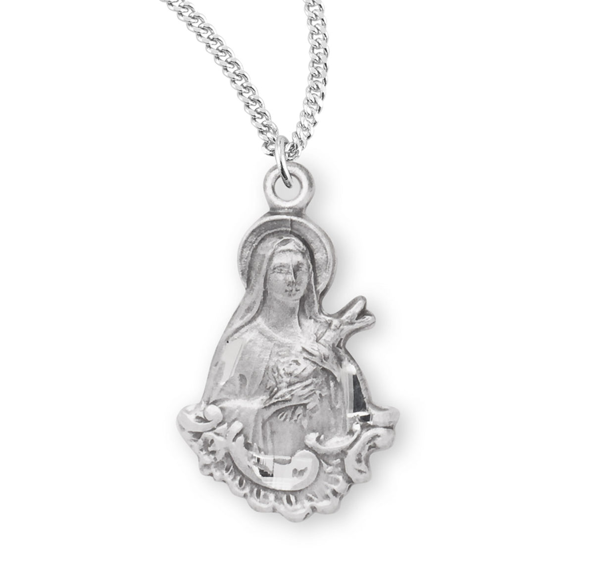 Saint Therese of Lisieux Sterling Silver Medal — HMH Religious