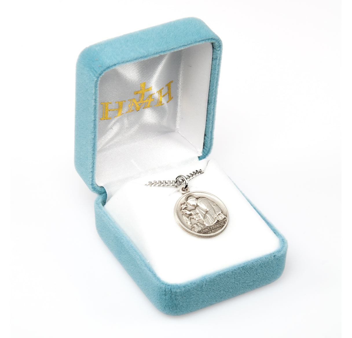 Saint Francis of Assisi Round Sterling Silver Medal