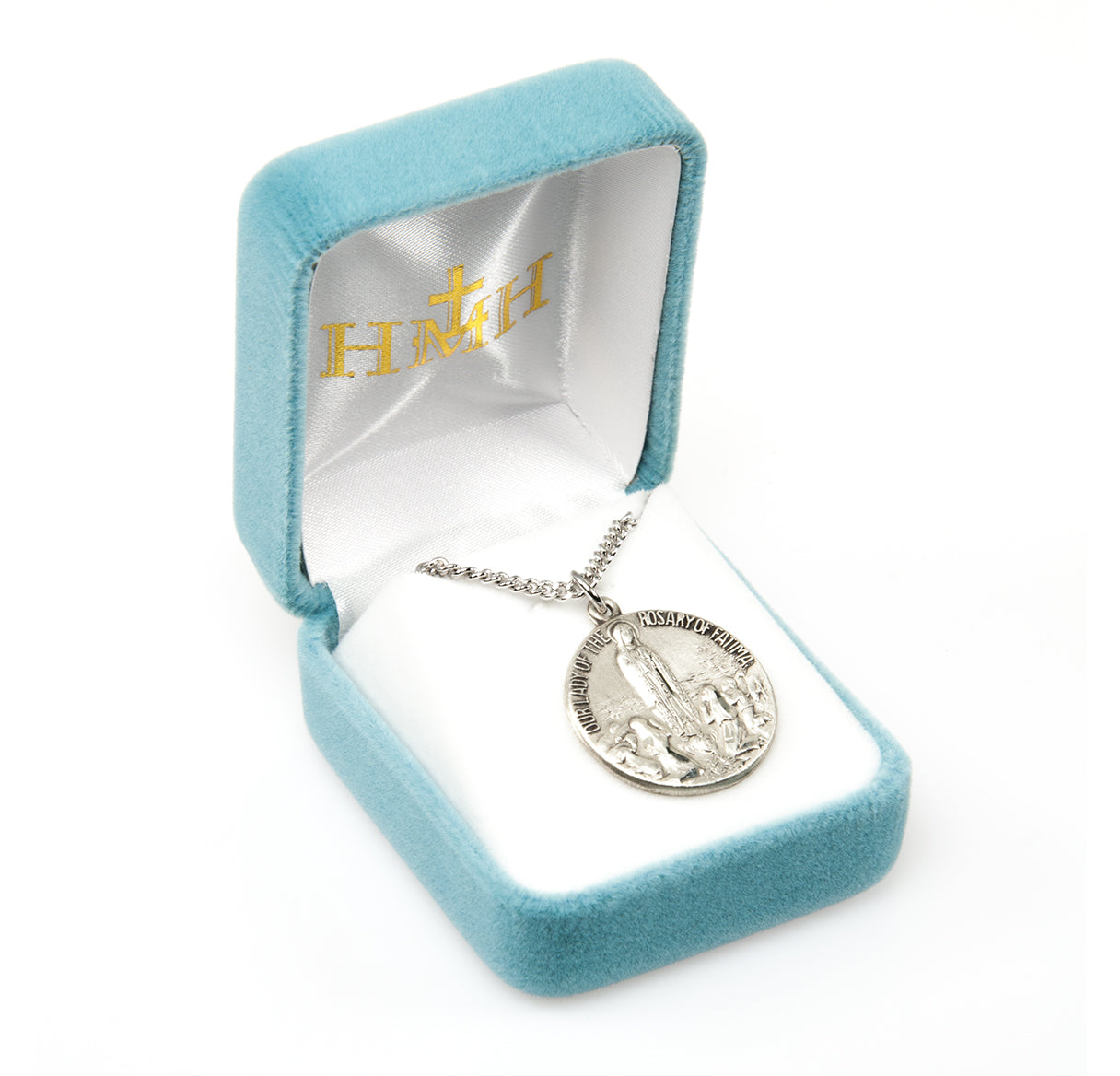 Our Lady of Fatima Round Sterling Silver Medal