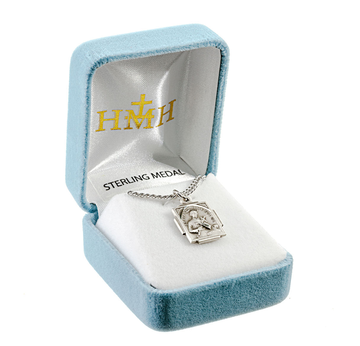 Saint Gerard Square Sterling Silver Medal
