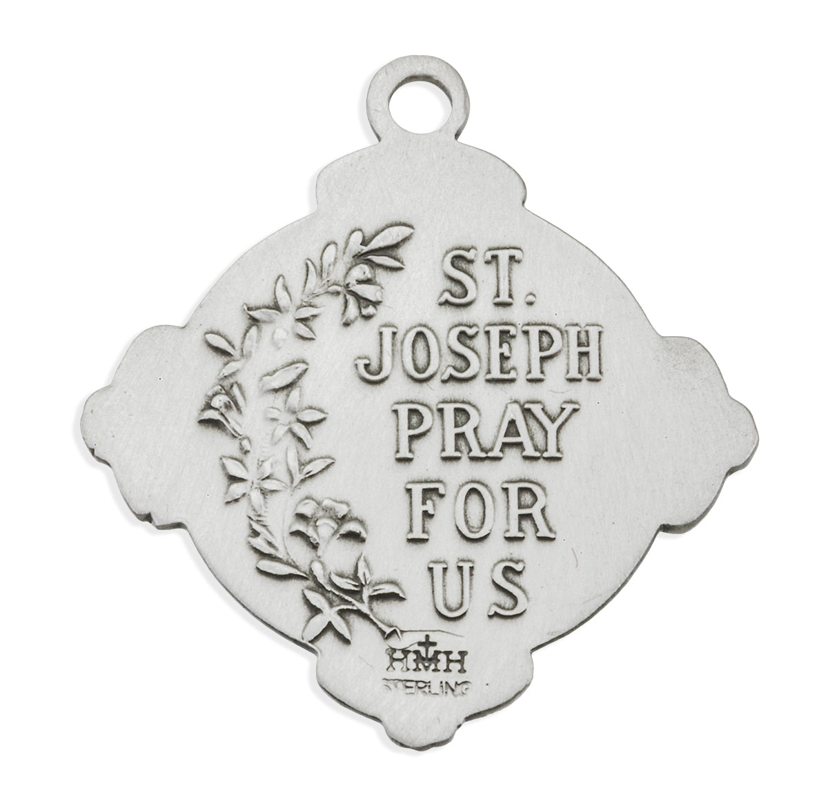 Sterling Silver St. Joseph Cross Medal