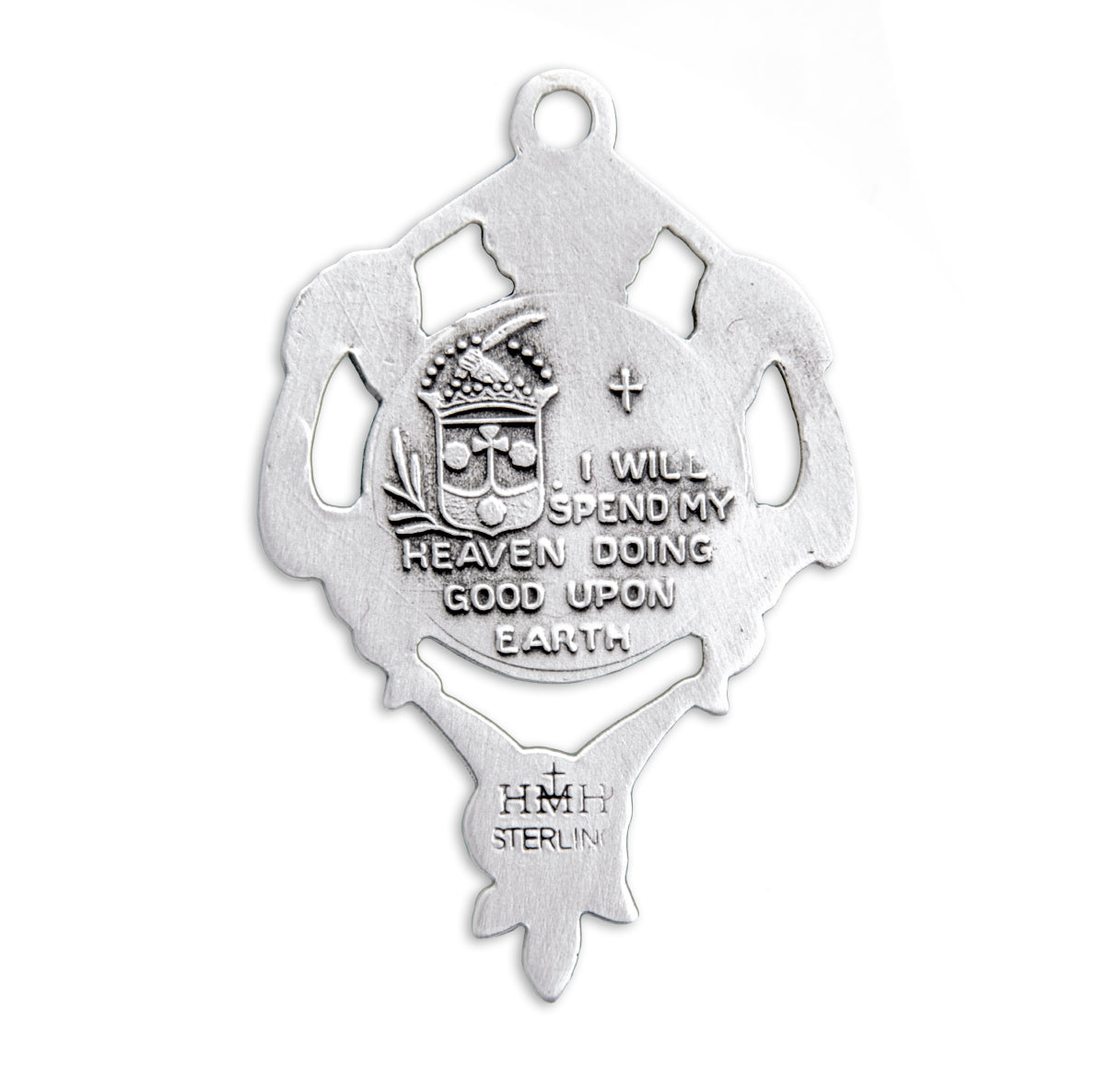 Saint Therese Round Sterling Silver Medal