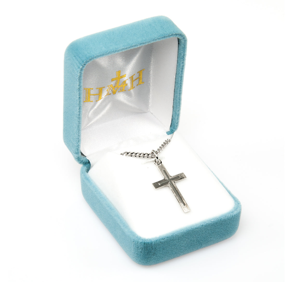 Sterling Silver Med Fancy Cross 27" Ch-Bxd