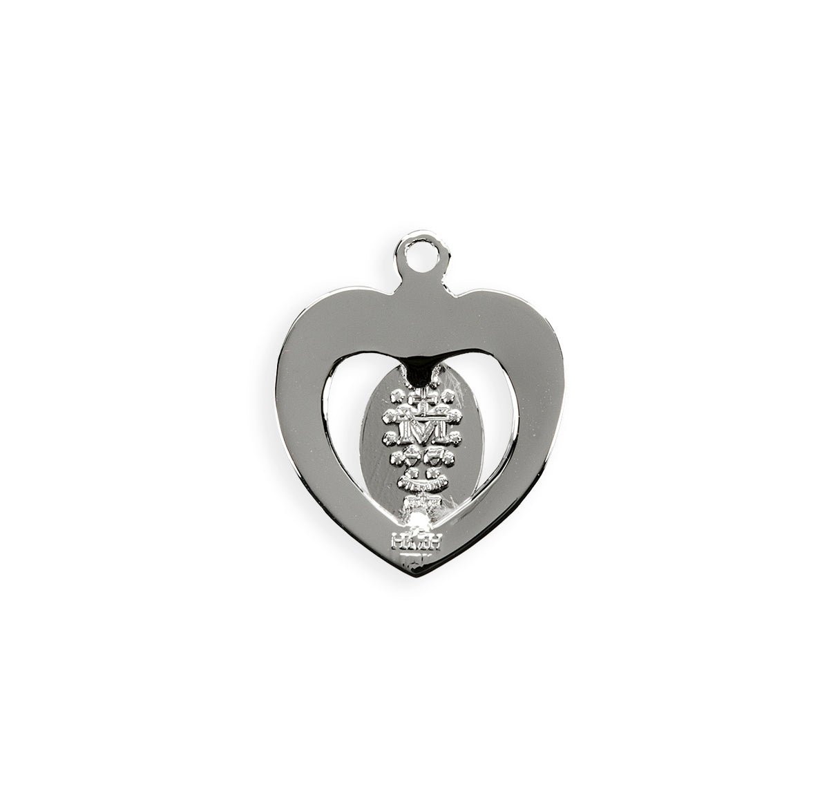 Sterling Silver Oval Two-Tone Miraculous Medal