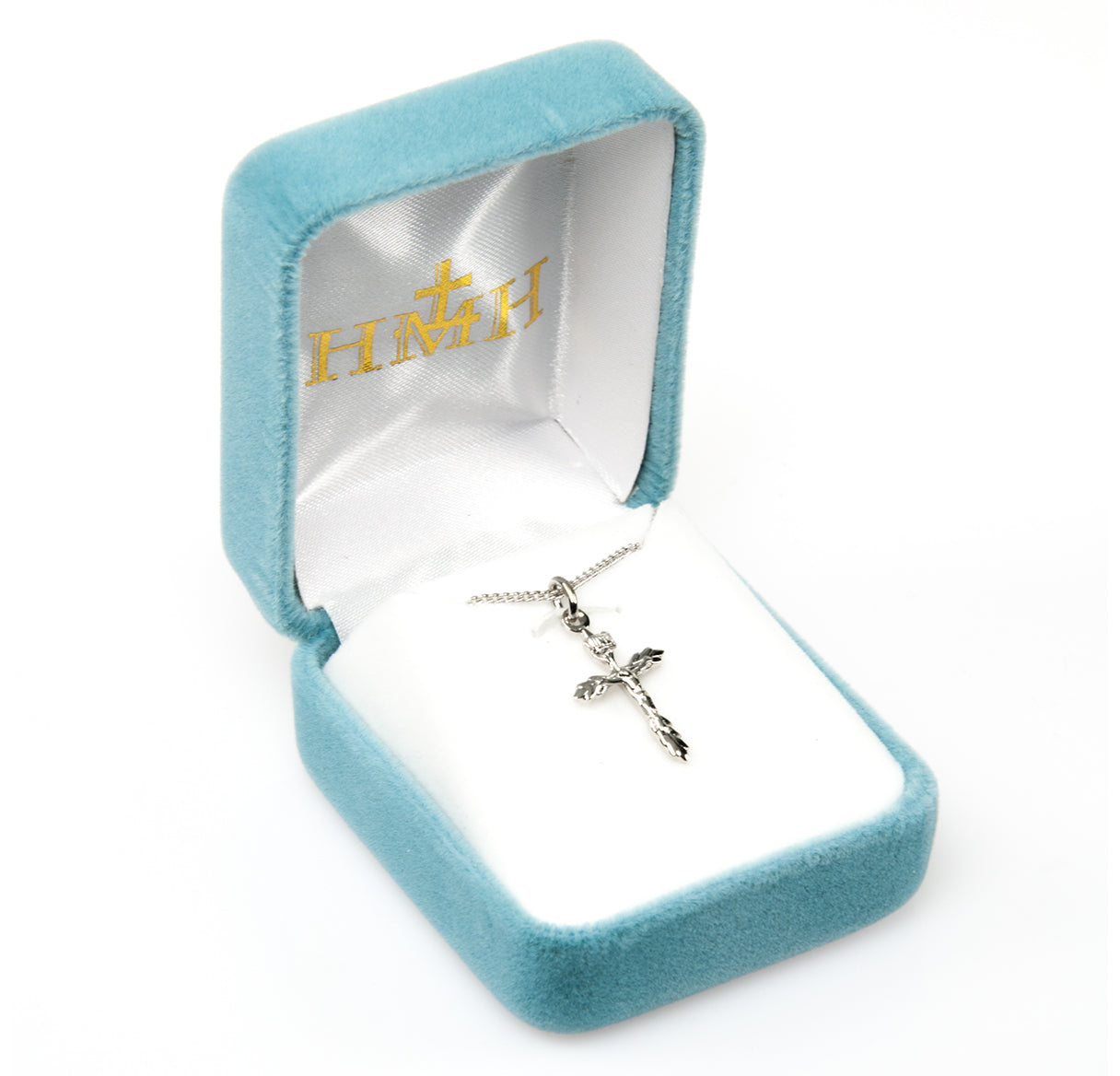 Sterling Silver Wheat Crucifix